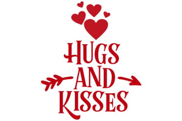 Hugs and Kisses: A Graphic Design for a Valentine's Day Greeting Card