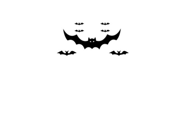 Silhouette of a Bat and Its Offspring: A Symbol of Transformation and Freedom