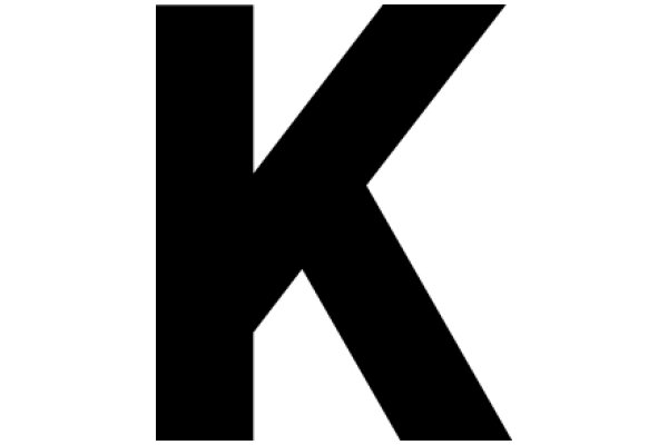 Stylized Letter 'K' with a Modern Aesthetic