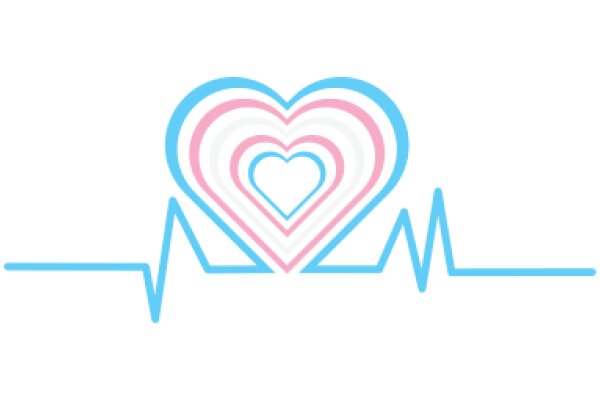 A Digital Artwork of a Heart and ECG Line