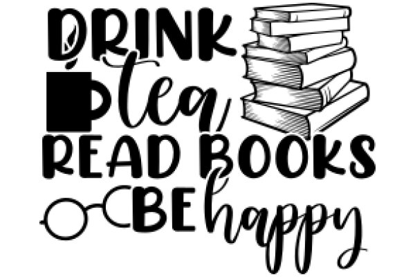 Drink, Read, Be Happy: A Graphic Encouraging a Balanced Lifestyle