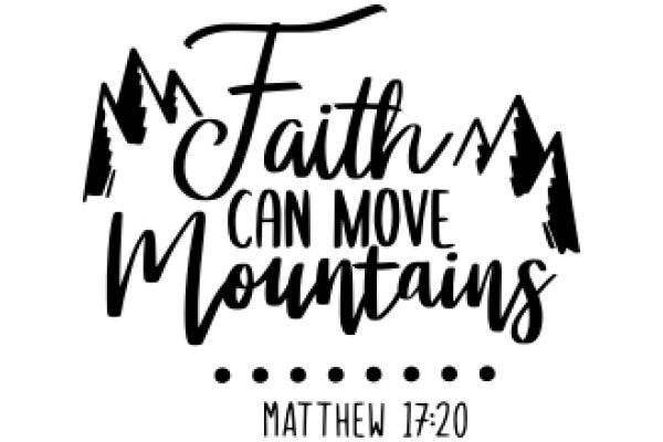 Faith Can Move Mountains: Matthew 17:20