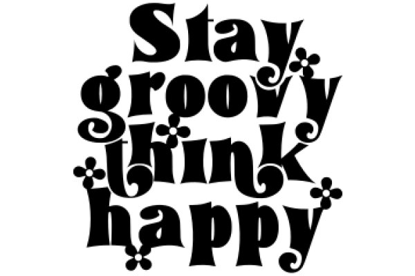 Stay Groovy, Think Happy: A Positive Affirmation Poster