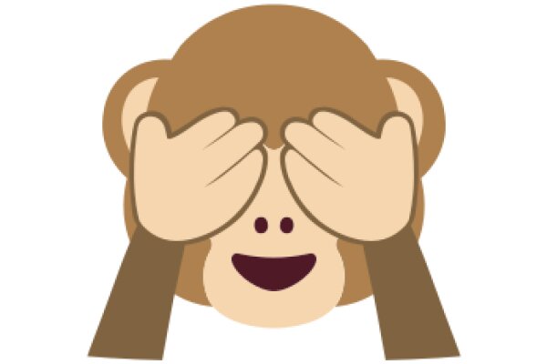 A Playful Monkey Emoji Hiding Its Face with Its Hands