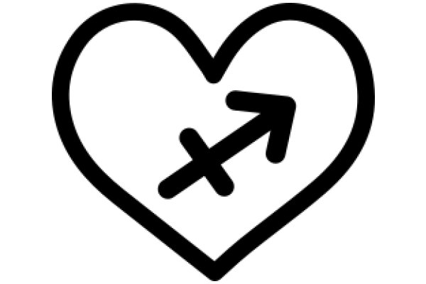 Simplistic Logo: A Heart with an Arrow