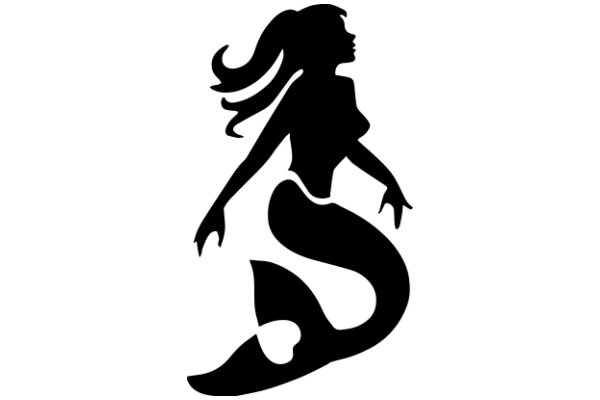 Silhouette of a Female Mermaid