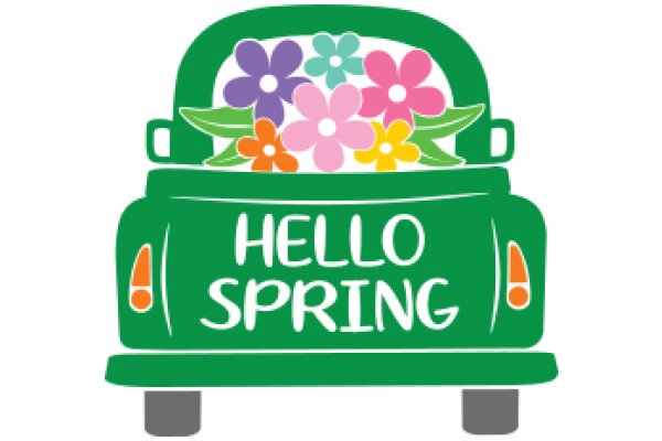 Welcome to Spring: A Flower-Filled Car Advertisement