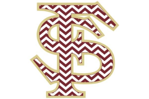 Stylish Letter 'S' with Chevron Pattern