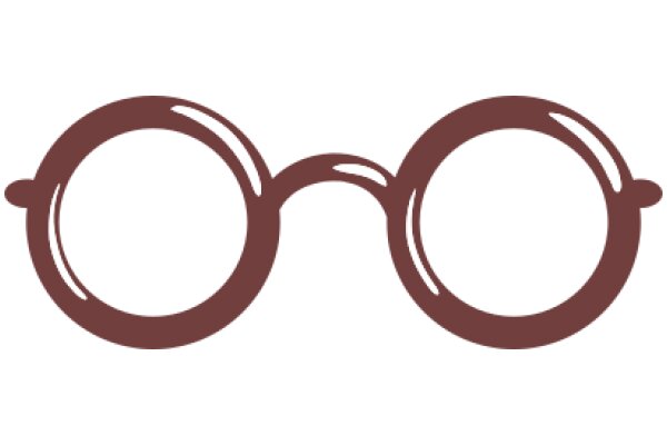 Stylish Brown Eyeglasses Icon