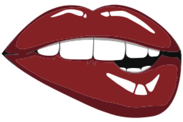 Vivid Red Lipstick Illustration