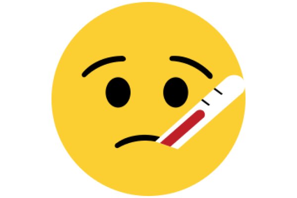 A Yellow Emoji with a Thermometer in Its Mouth