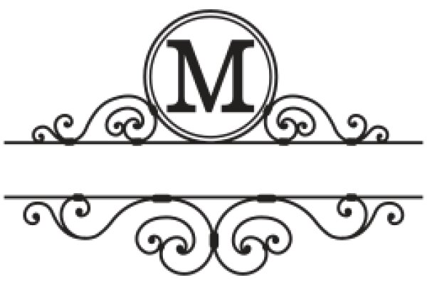 Elegant Monogram Design on a White Background