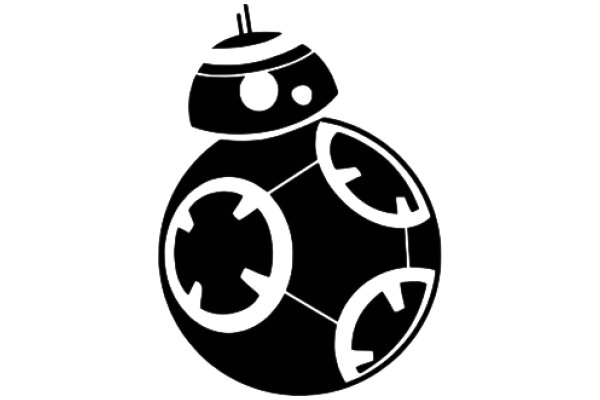 A Stylish Illustration of a BB-8 Droid from Star Wars