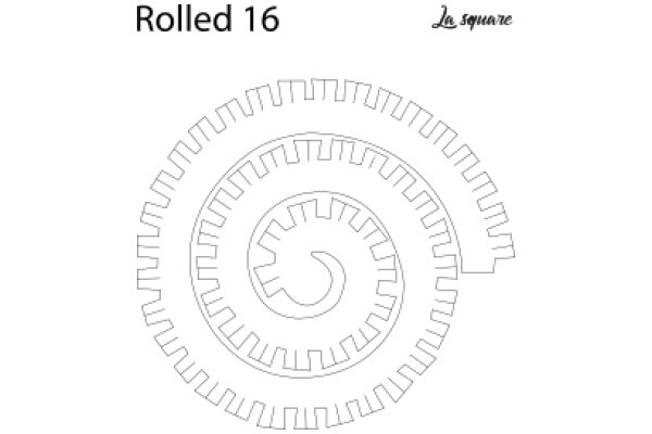 La Square Rolled 16: A Geometric Artwork