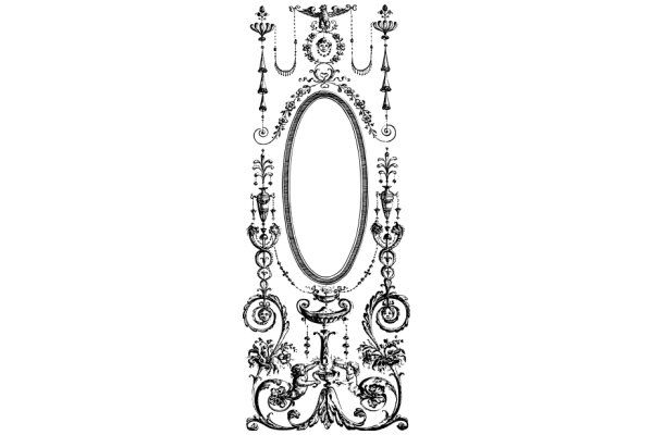 Elegant Oval Mirror with Intricate Designs