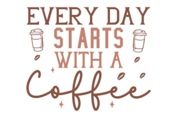 Every Day Starts with a Coffee: A Daily Affirmation Poster