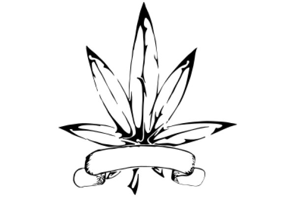 Stylized Illustration of a Cannabis Leaf