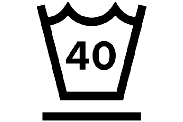 Simplistic Icon of a Number 40