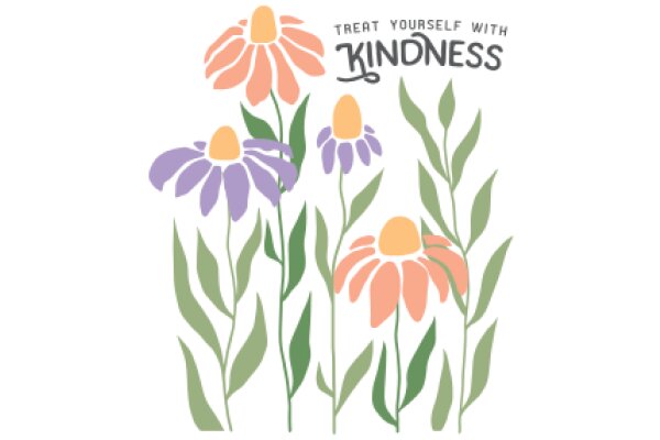 Treat Yourself with Kindness: A Flowery Affirmation