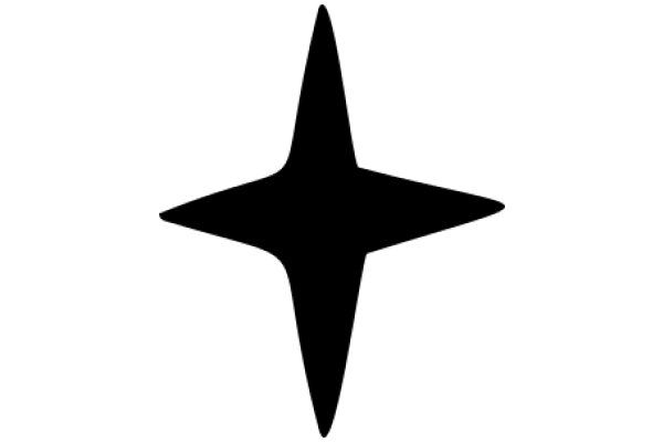 A Solid Black Star on a White Background