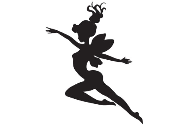 Silhouette of a Ballerina in a Dance Pose