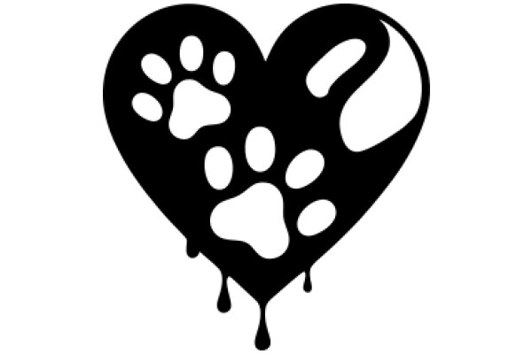 Paw Print Heart