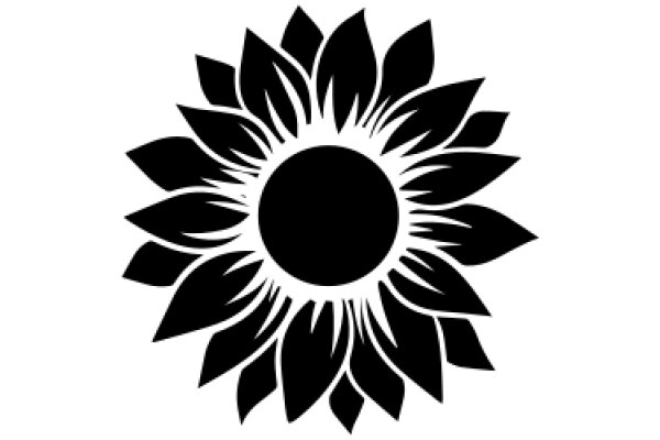 Stylized Sunflower Logo in