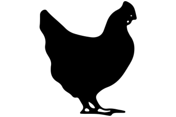 A Silhouette of a Chicken: A Symbol of Poultry