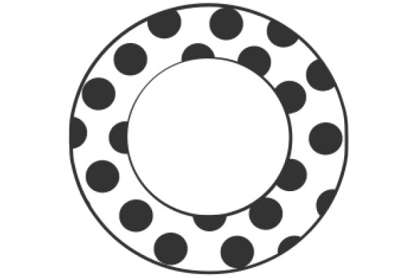 A Solid Circle Against a White Background