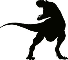 Silhouette of a T-Rex: A Classic Symbol of Prehistoric Power