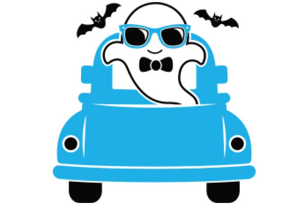 A Ghostly Ride with a Bat and Sunglasses