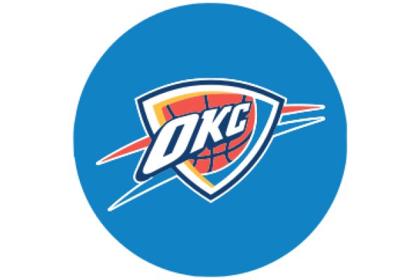 Vibrant Oklahoma City Logo on a Blue Circle Background