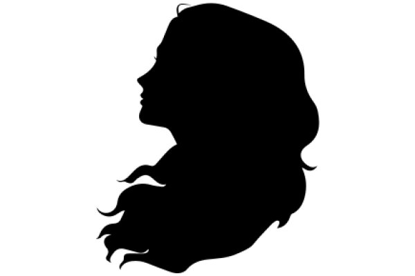 Silhouette of a Person with Long Hair