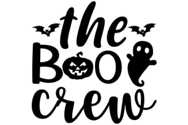 The Boo Crew: A Halloween-themed logo with a playful twist.