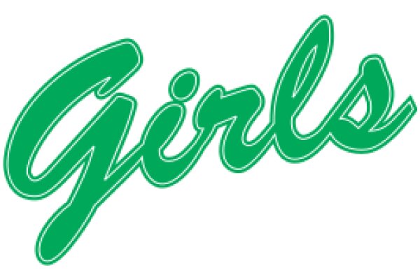 Stylized Logo of 'Girls' in Green