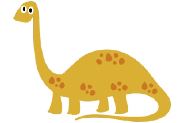 A Friendly Yellow Dinosaur with Spots