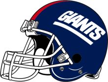 The New York Giants Football Helmet