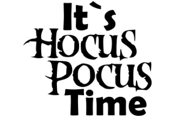 Halloween-themed logo with the phrase 'It's Hocus Pocus Time'.