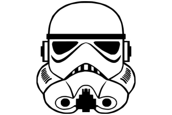 Stylized Logo of a Stormtrooper Helmet