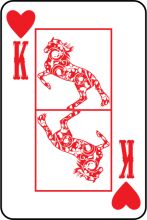 A Playful Pair of K's and a Horse on a Card