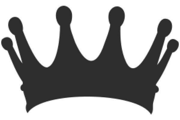 A Simple Black Crown Icon