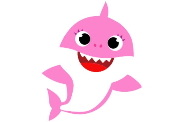 Pink Shark with a Big Smile