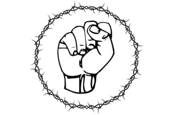 A Symbol of Resistance: AFist in a Barbed Wire Circle