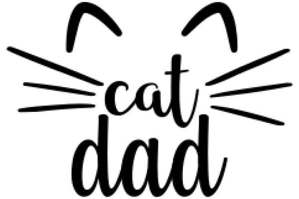 Whimsical Cat Dad Logo