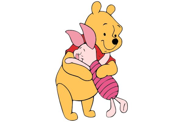 Winnie the Pooh and Piglet: A Heartwarming Hug