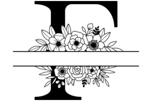 Elegant Floral Design with Letter T