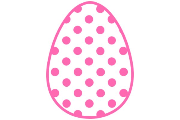 Vibrant Pink Dotted Egg: A Symbol of Spring and Renewal