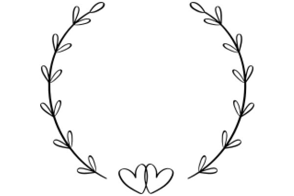 Elegant Floral Wreath with Heart Accent