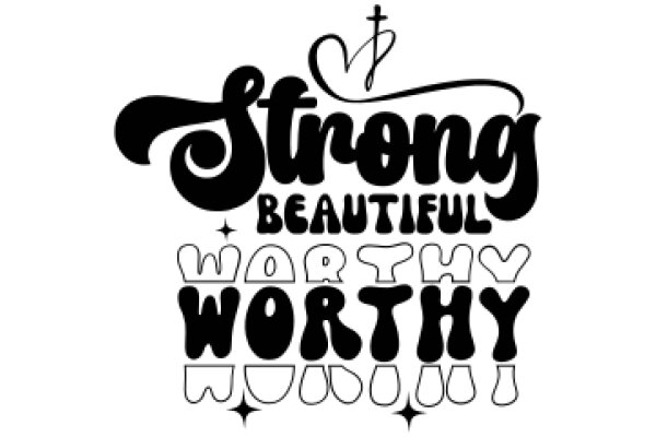 Strong, Beautiful, Worthy: A Powerful Affirmation Poster