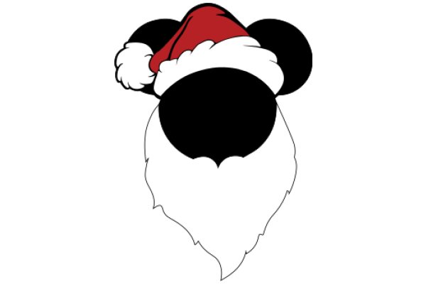 A Festive Holiday Greeting: Mickey Mouse in a Santa Hat